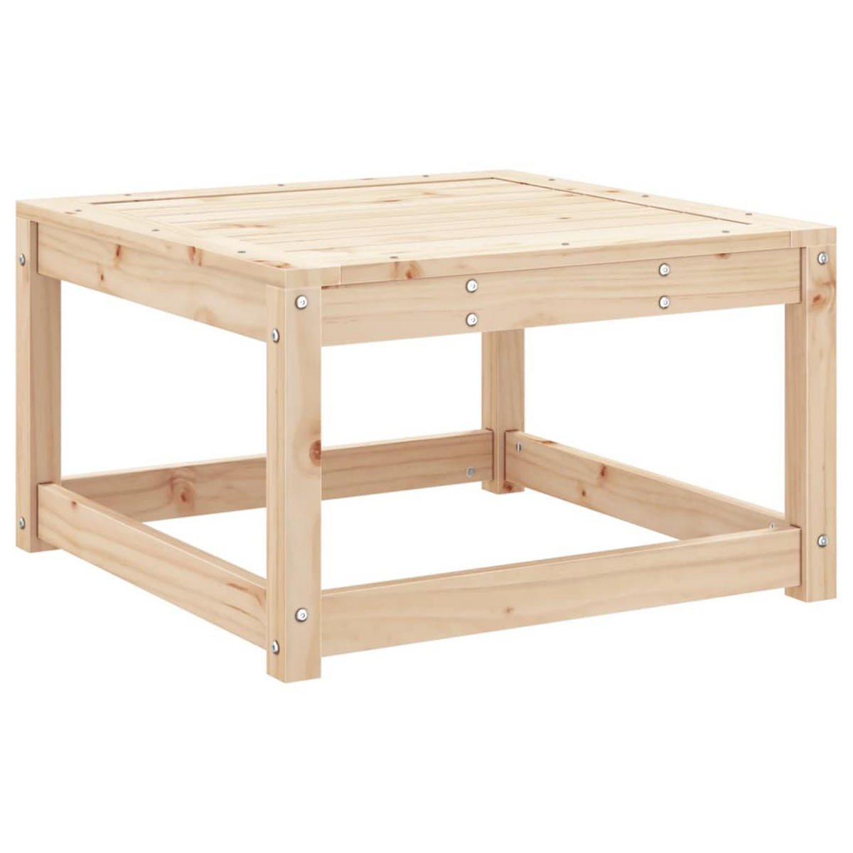 GARTENHOCKER Massivholz Kiefer - Braun, Holz (63.5/38/63.5cm) - vidaXL