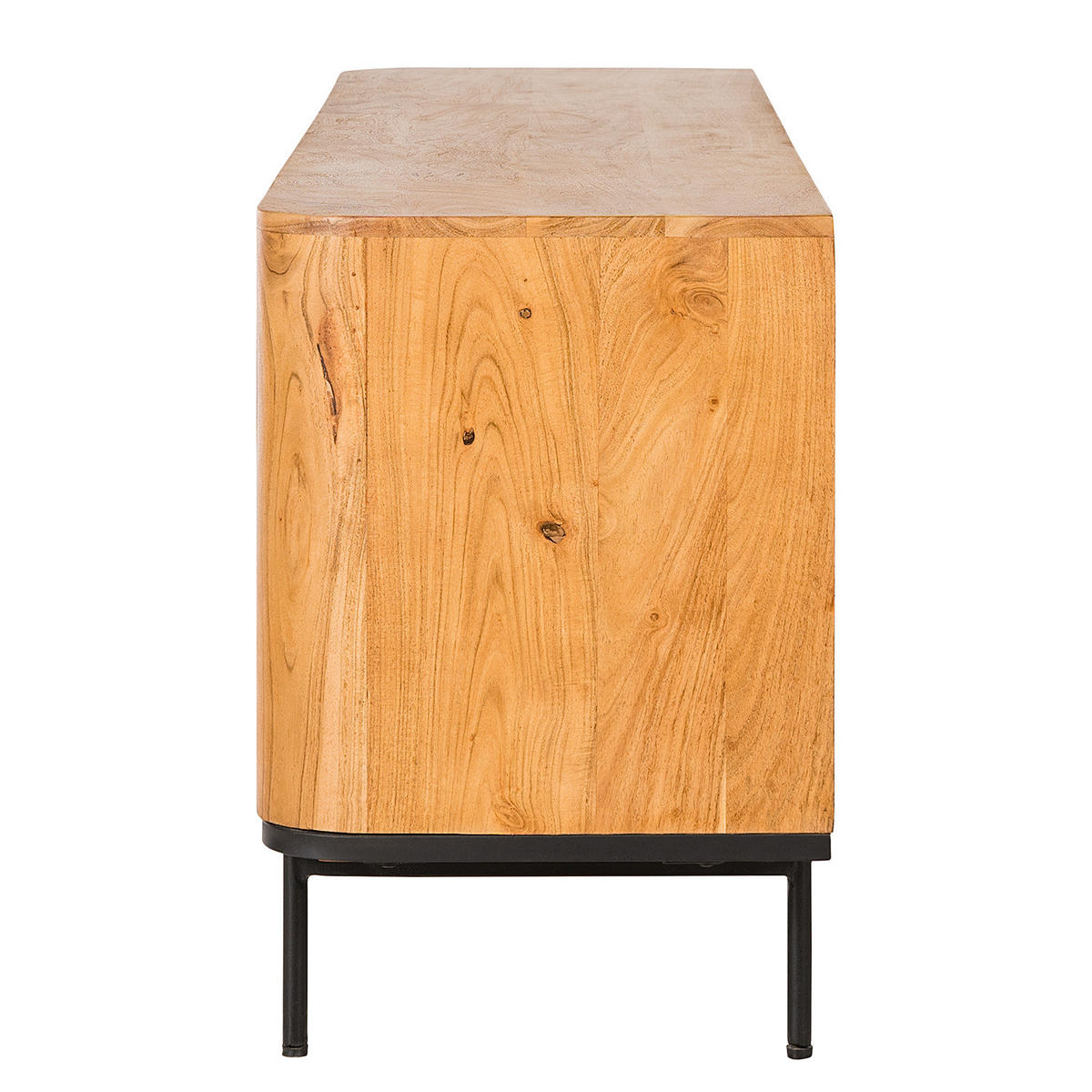 TV-LOWBOARD - Akazie massiv - Akaziefarben, Holz (177/63/42cm) - home24