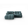 MODULARES-ECKSOFA links Bellis aus Samt petrol 3 Sitzplätze - Petrol, Textil (157/191cm) - Micadoni