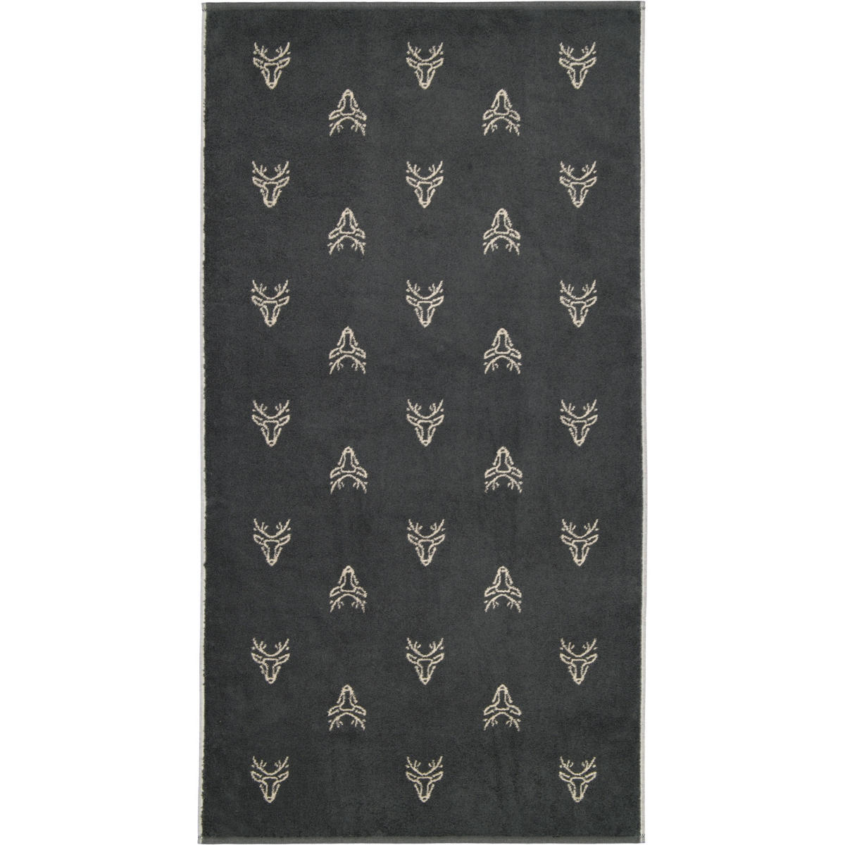 DUSCHTUCH ALPENCHIC EDITION ALLOVER 6229 GRANIT - 73 - Grau, Textil (70/140cm) - Cawoe