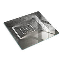 GLASPLATTE 60x52 cm Ziegel - Grau, Glas (60/0.4/52cm) - TULUP