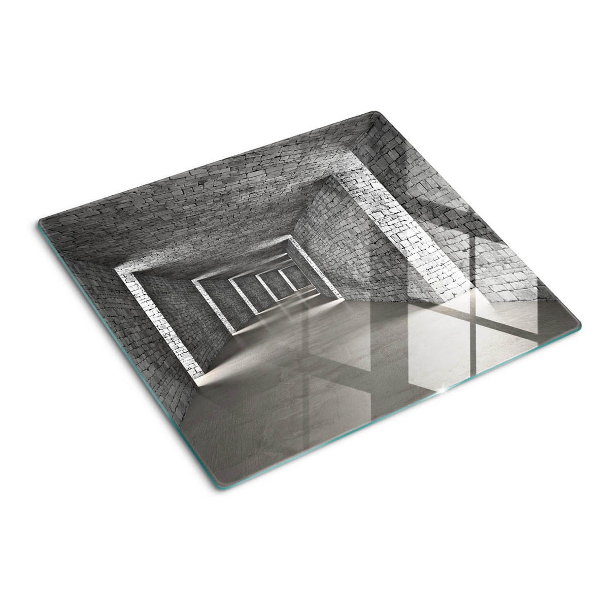 GLASPLATTE 60x52 cm Ziegel - Grau, Glas (60/0.4/52cm) - TULUP