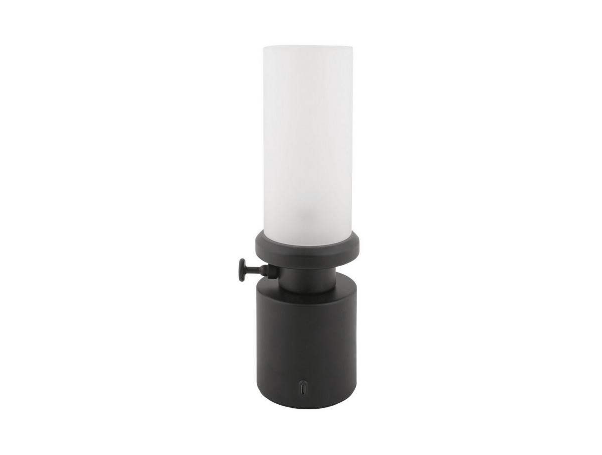 TISCHLAMPE Camp LED 7.8/7.8/29.5 cm - Schwarz, Metall (7.8/7.8/29.5cm) - Leitmotiv