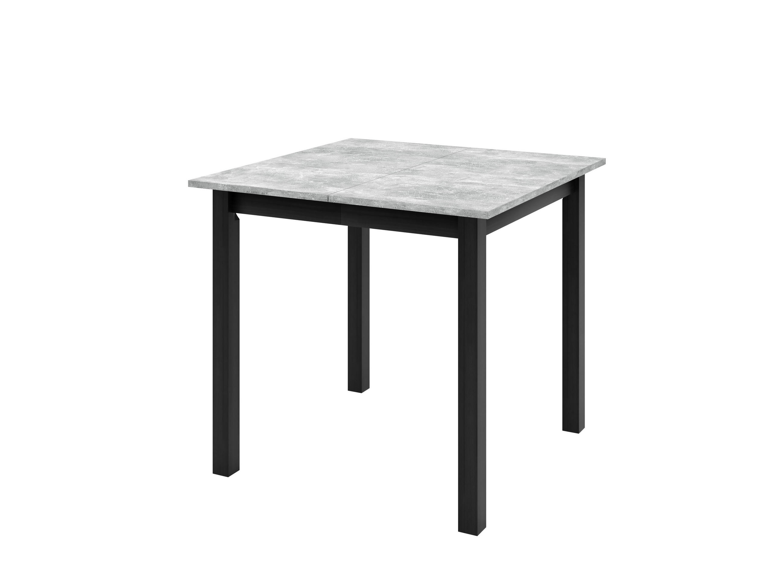 ESSTISCH MARCO P Ausziehbar 85 - 125 / 85 x 77 cm - Schwarz/Grau, Holz (85/85/77cm) - MASSENO