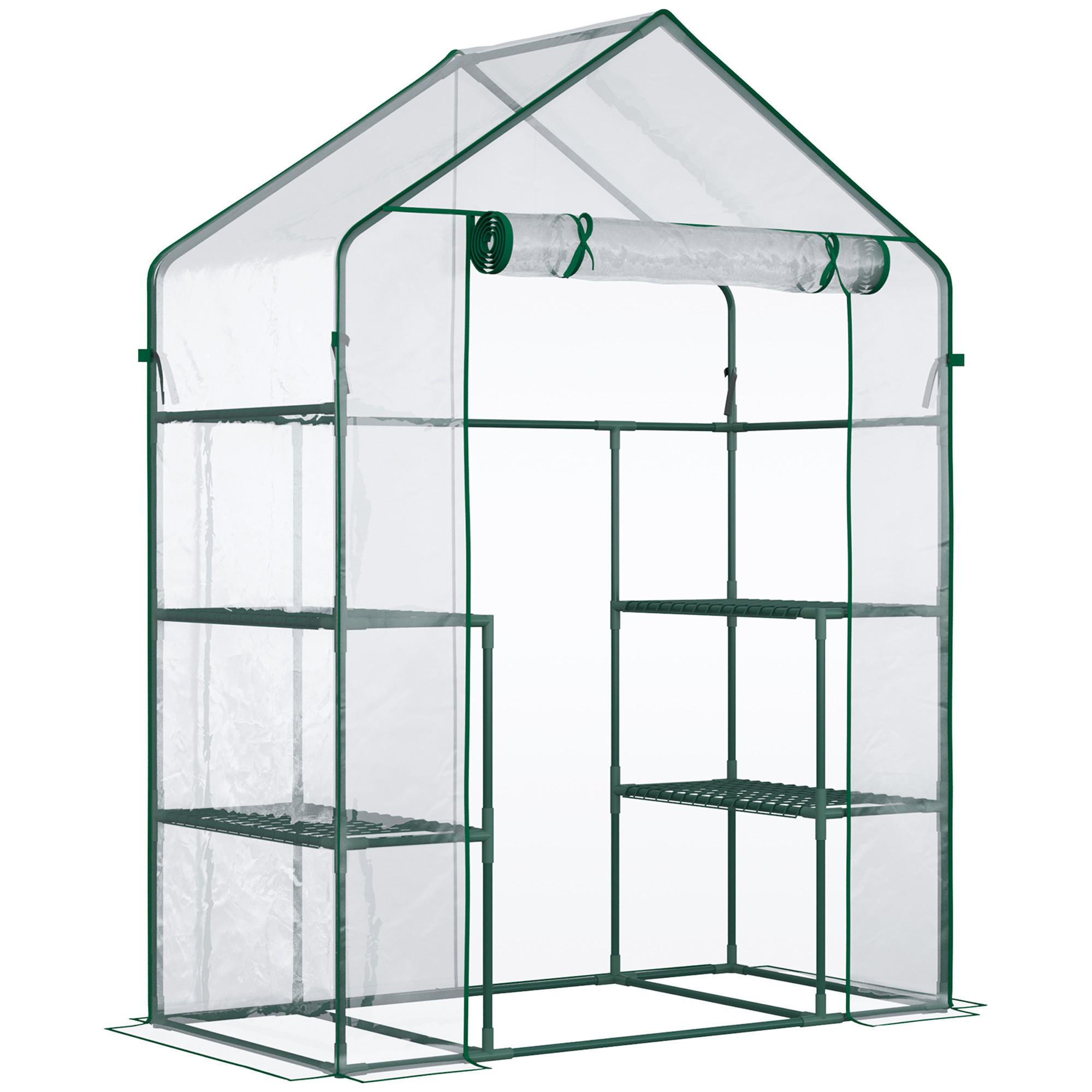 Fortuna Lai Gewächshaus Transparent 142x195x73 cm