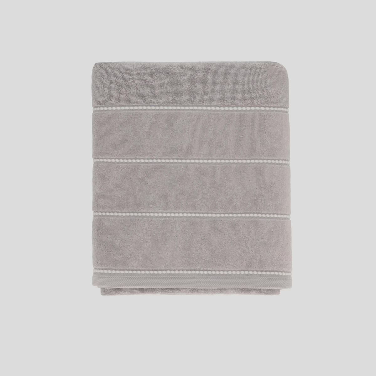 BADETUCH Velly - Hellgrau, Textil (70/130cm) - home&you