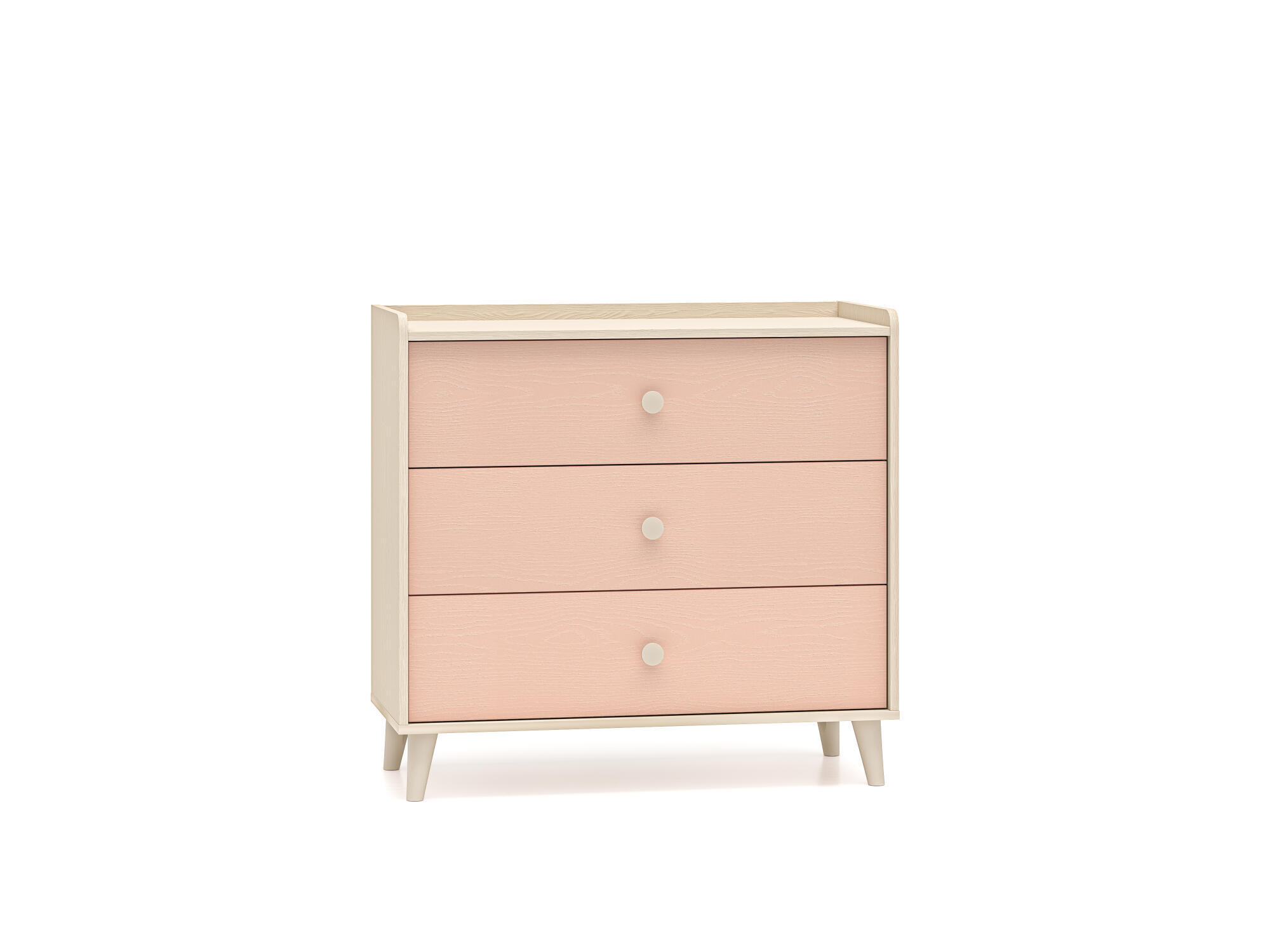KOMMODE MEVEL Rosa 90x40x85 cm - Pink, Holzwerkstoff (90/85/40cm) - FURNLUX