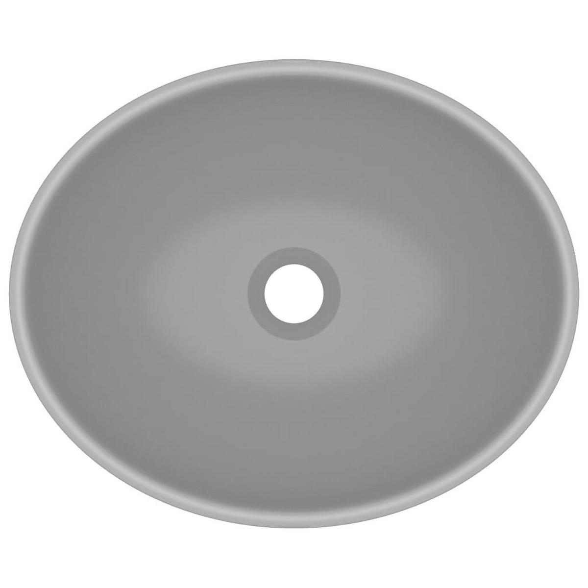 WASCHBECKEN Lange 40/33/13.5 cm - Grau, Keramik (40/13.5/33cm) - Nettlife