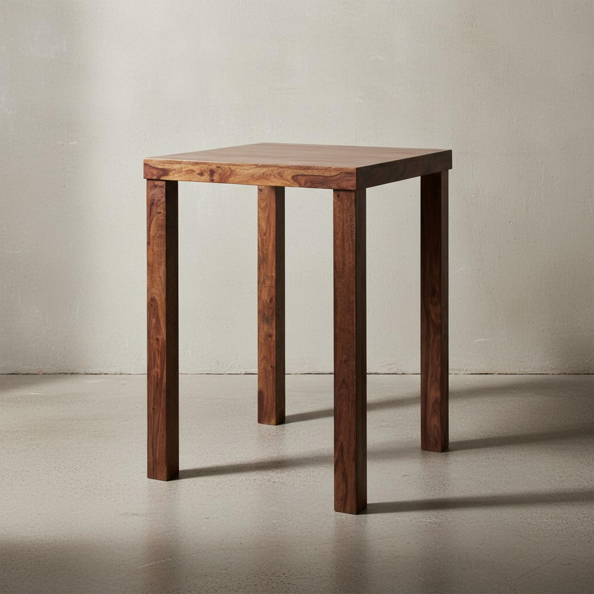 BARTISCH – Rustikal, Massivholz, stabile Konstruktion, individuelles Design - Braun, Holz (80/110/80cm) - KADIMA DESIGN