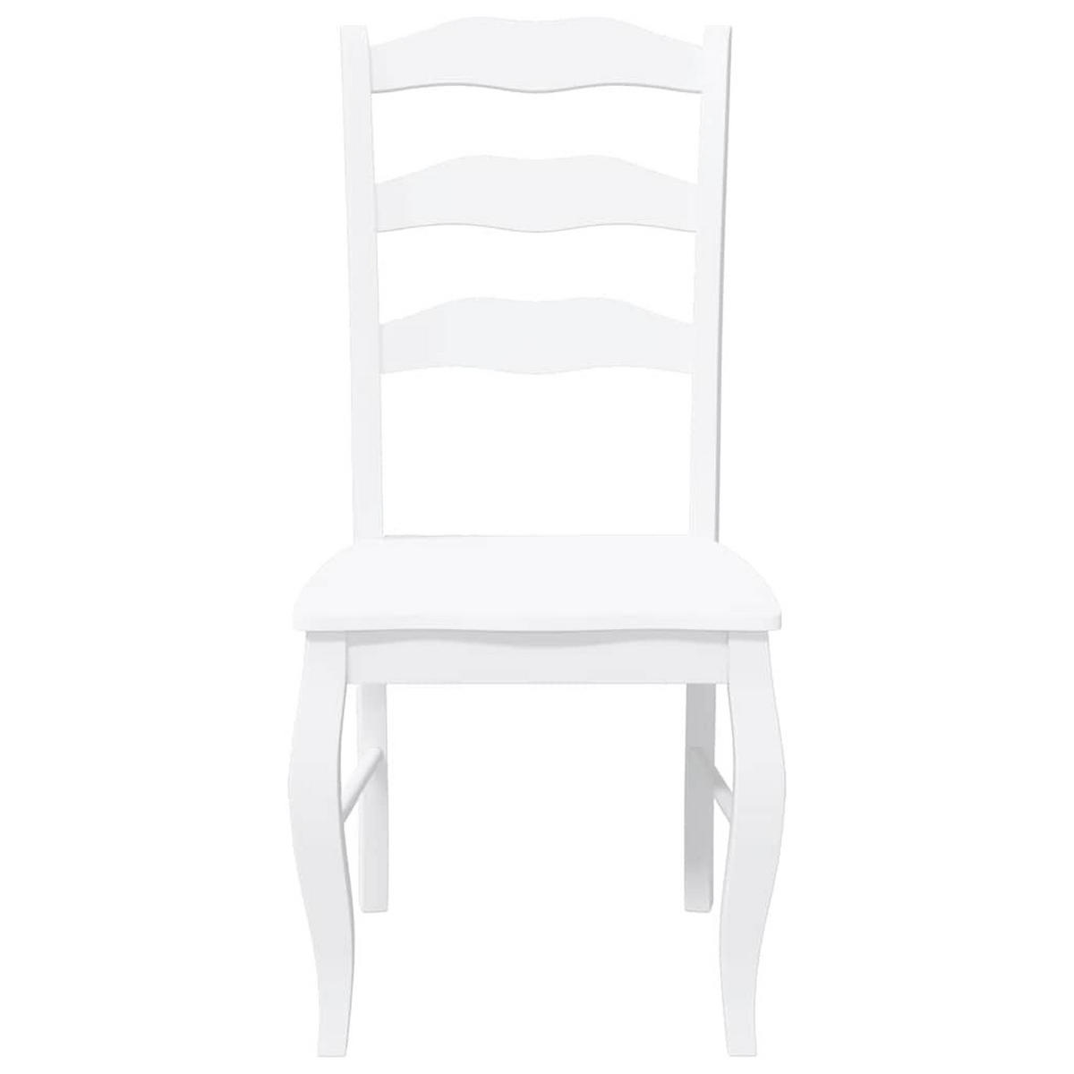 ESSZIMMERSTÜHLE Resz 2er-Set Weiß - Weiß, Holz (48/99/53.5cm) - DELUKE