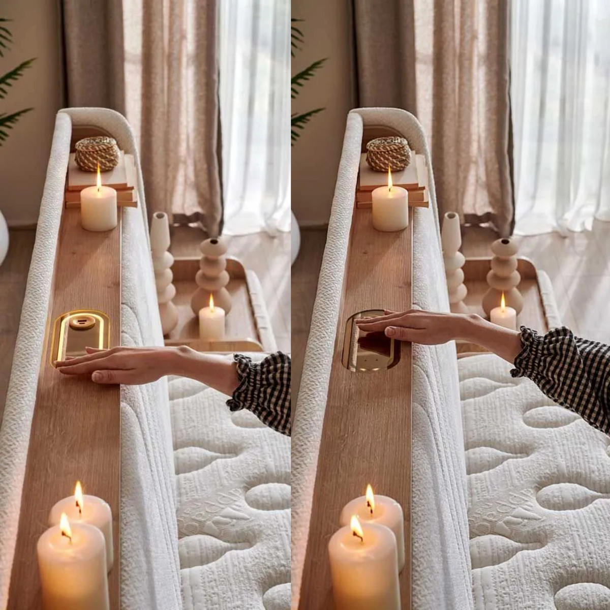 BOXBETT Capadocia Set 160x200 - Beige, Holz (160/200cm) - Gowoll