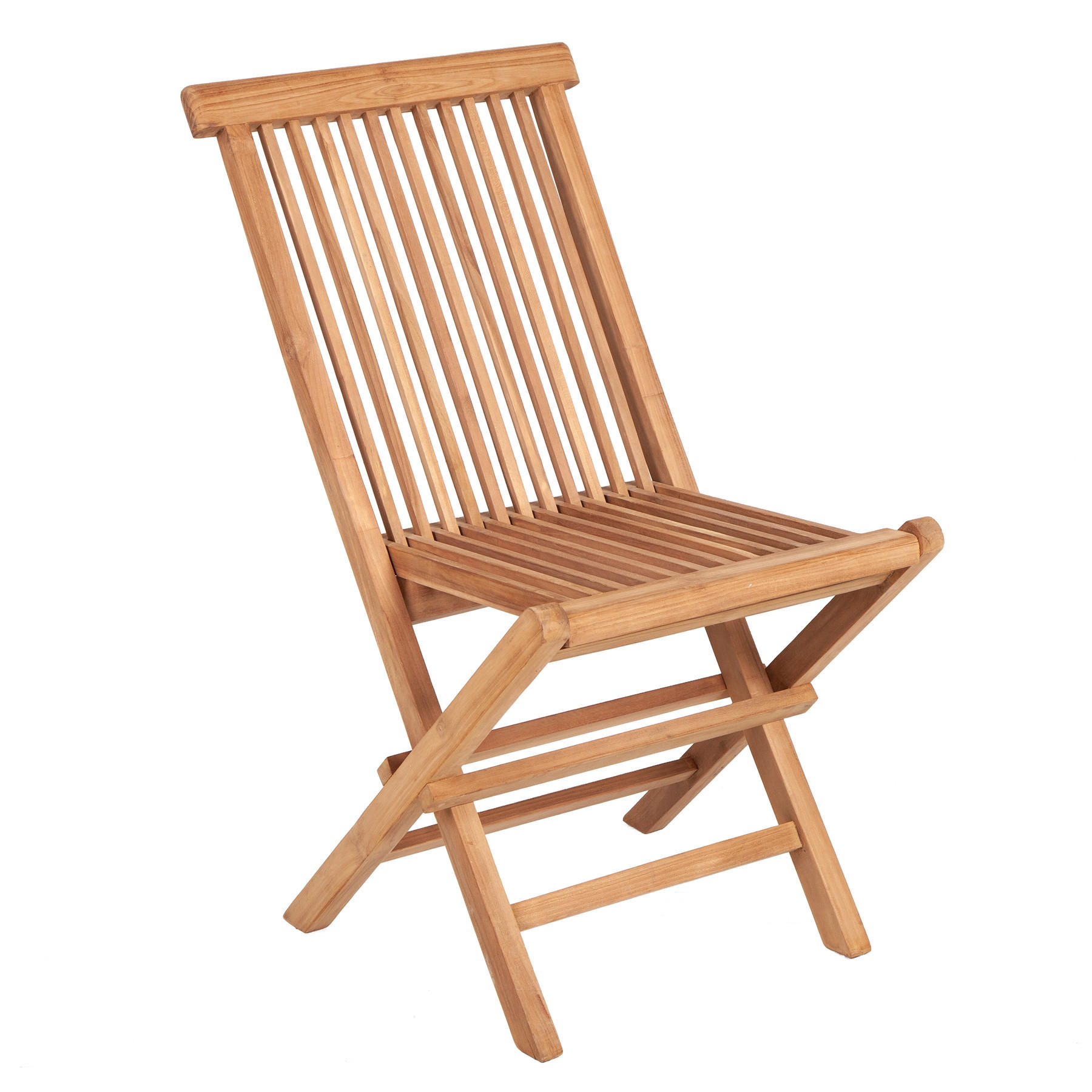 GARTENSTUHL EMPIRE TEAK Teakholz klappbar Hochlehner wetterfest - Braun, Holz (47/89/63cm) - riess-ambiente