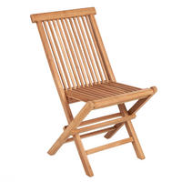 GARTENSTUHL EMPIRE TEAK Teakholz klappbar Hochlehner wetterfest - Braun, Holz (47/89/63cm) - riess-ambiente