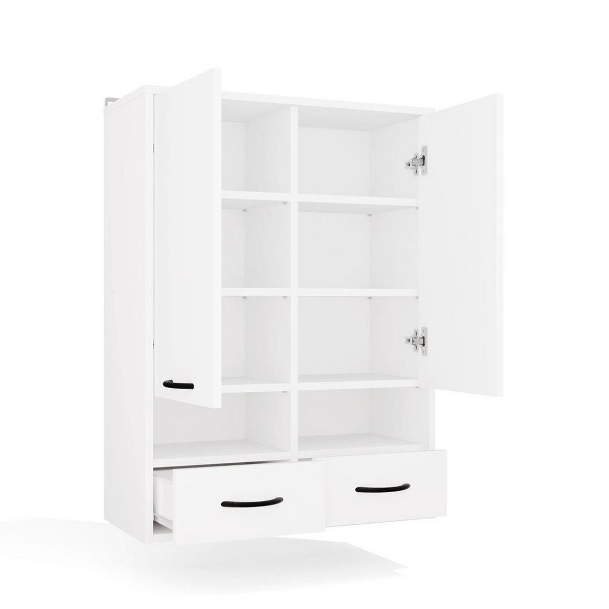 WANDHÄNGESCHRANK Viva - Weiß, Holzwerkstoff (66/90/30cm) - kommodly