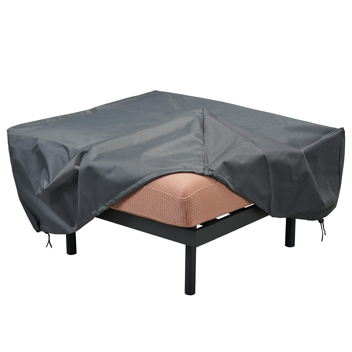 SCHUTZHÜLLE FÜR 2-SITZER SOFA - Schwarz - Kunstfaser - 199 x 64 x 99 cm - Schwarz, Textil (199/64/99cm) - home24