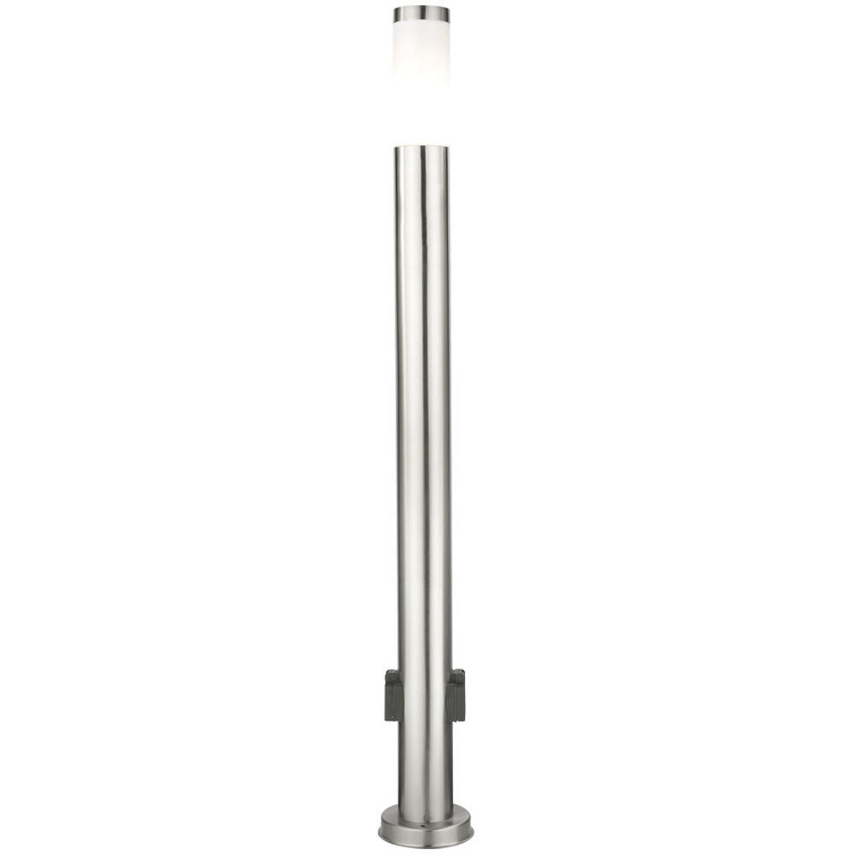 LED WEGELEUCHTE Edelstahl Silber - Silberfarben, Kunststoff (13.1/13.1/110cm) - Globo Lighting