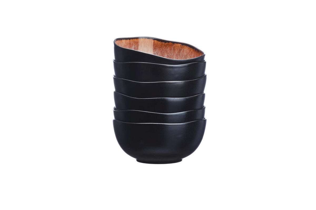 SCHALEN Iris Ø12cm - 6er-Set - Wildbraun - Braun, Keramik (12cm) - Björn