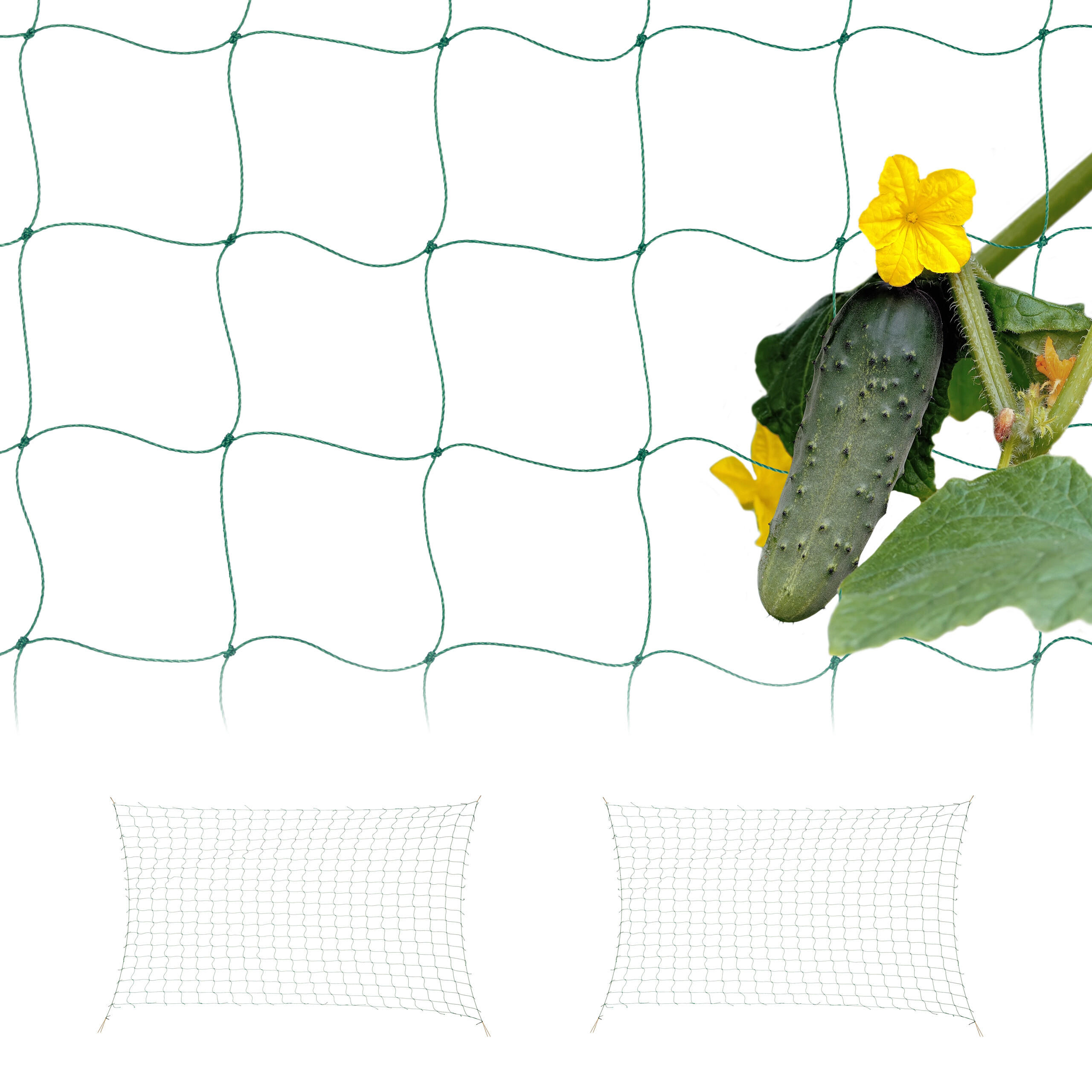 3XRANKNETZ - Grün, Kunststoff (500/180/0.1cm) - Relaxdays