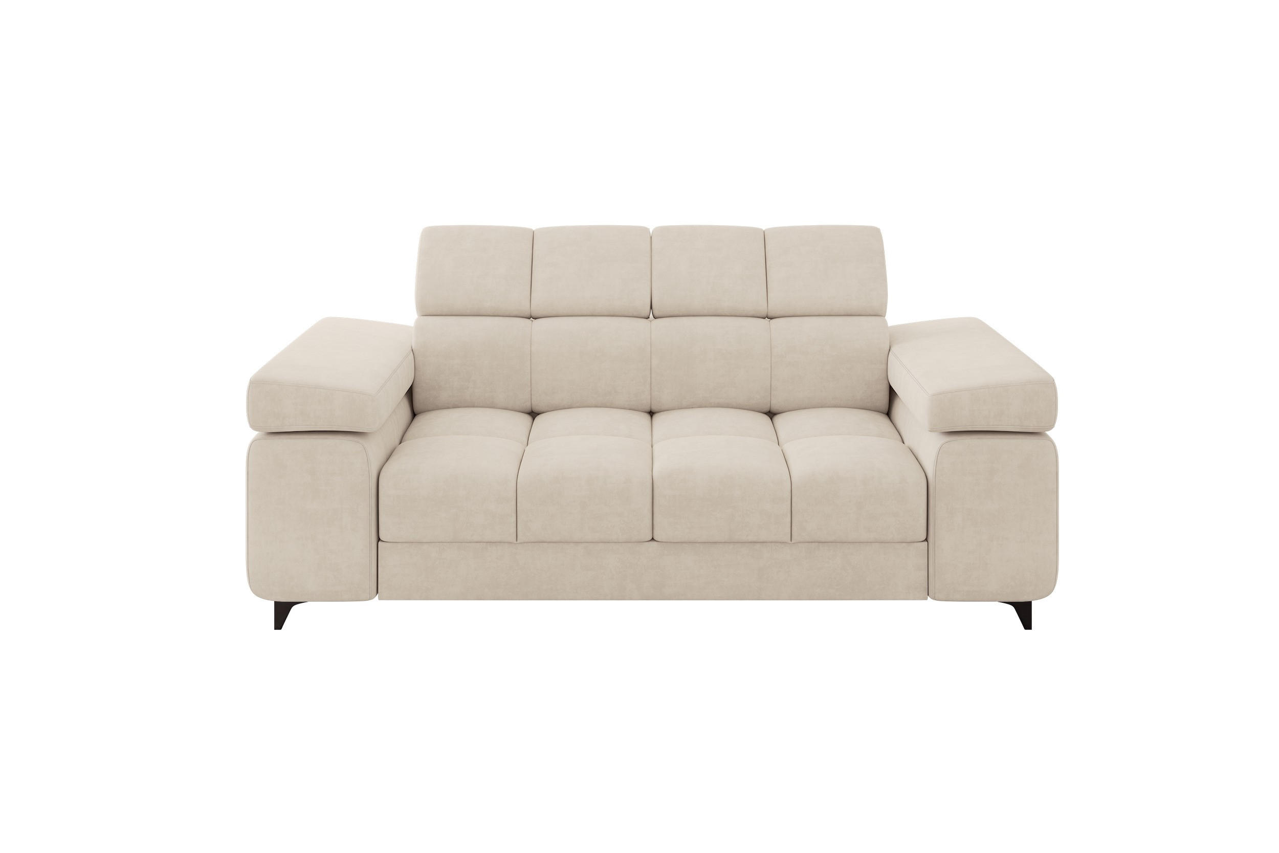 SOFA 2-Sitzer LORD-S1 194x97x90 cm Beige Samt - Sahara, Holzwerkstoff/Textil (194/90/97cm) - ALTDECOR