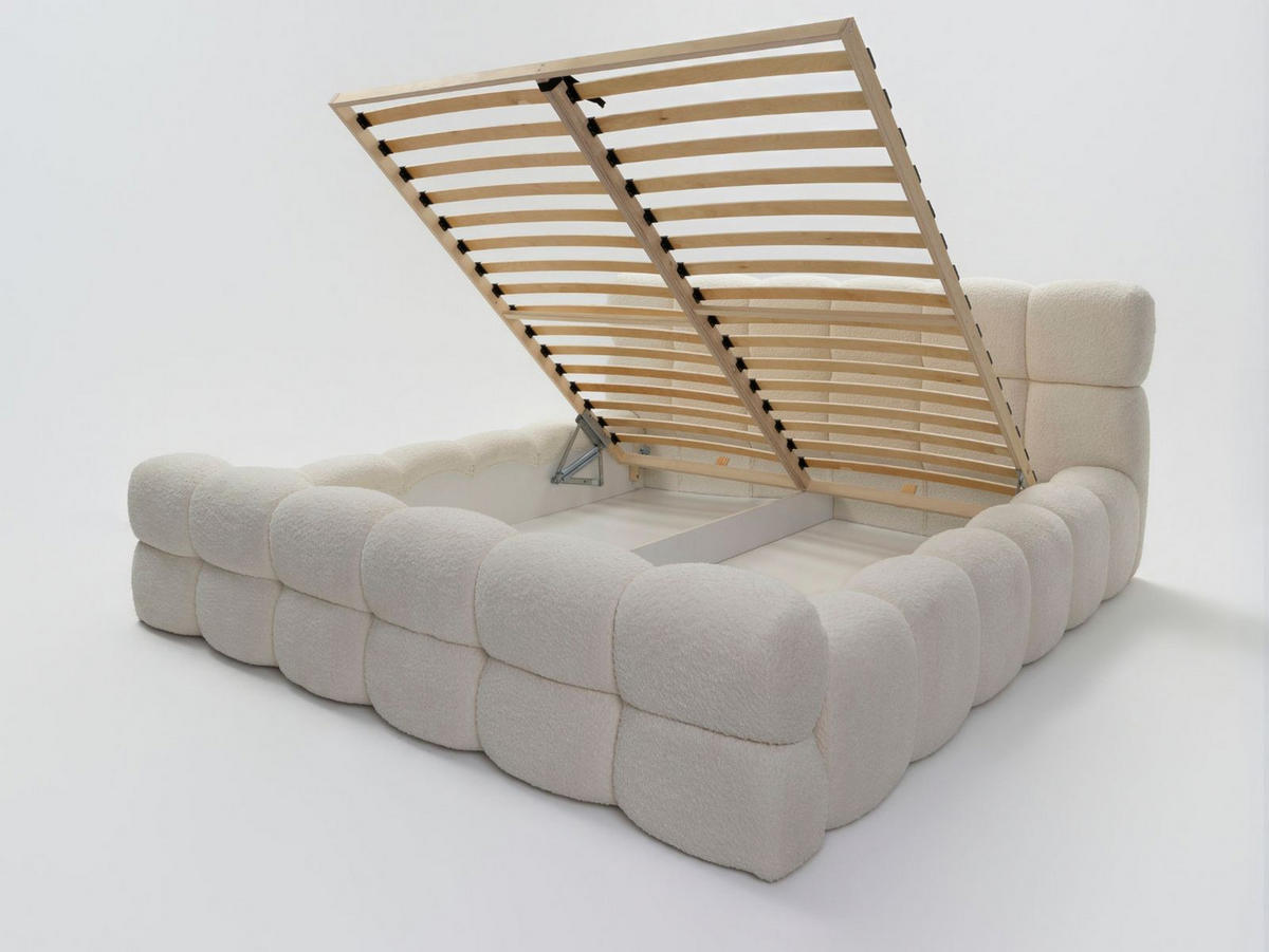 POLSTERBETT 140x200 DALIA Hellbeige - Naturfarben, Holzwerkstoff (140/200cm) - Compleo24