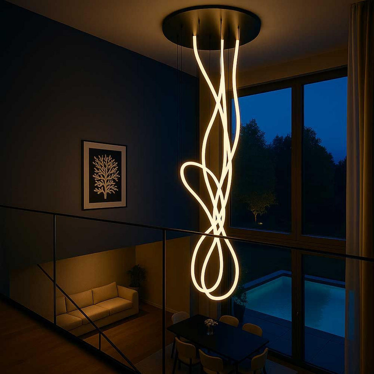 LED-GALERIELEUCHTE Arion Flex 250cm Schwarz - Schwarz/Weiß, Kunststoff (250/80/2.5cm) - s.luce