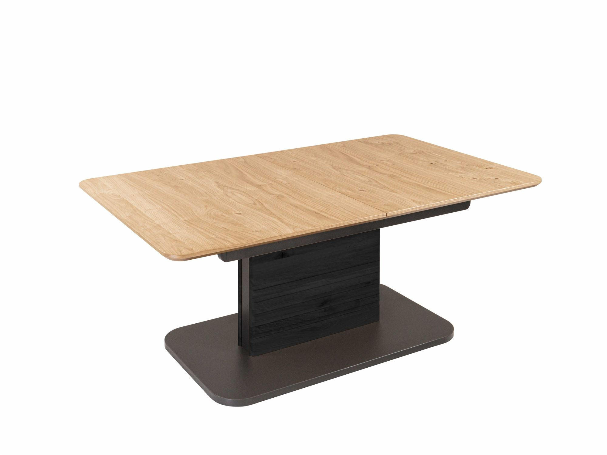 COUCHTISCH höhenverstellbar und ausziehbar Cita 120x54x70 Wildeiche - Wildeiche/Schwarz, Holz (120/70/70cm) - 58aufmkessel