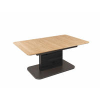 COUCHTISCH höhenverstellbar und ausziehbar Cita 120x54x70 Wildeiche - Wildeiche/Schwarz, Holz (120/70/70cm) - 58aufmkessel