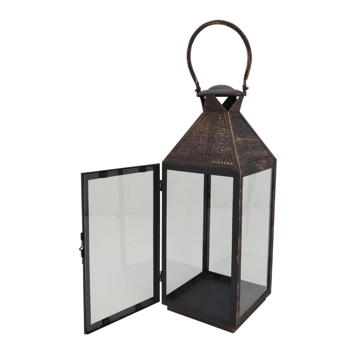 DEKORATIVES LATERNEN SET, 2 pieces Braun 23/24/66 cm - Braun, Metall (23/66/24cm) - Mobili Rebecca