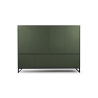 KOMMODE GENEVE 160/120/45 cm in Dunkelgrün - Dunkelgrün, Holzwerkstoff (160/120/45cm) - Deine Möbel 24