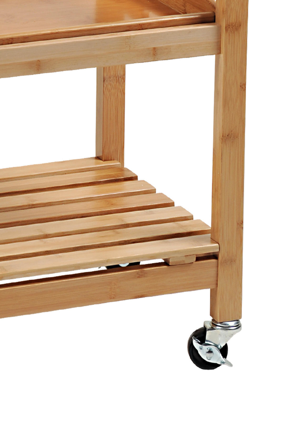 KÜCHENWAGEN mit herausnehmbarem Tablett Braun 48/38/81 cm - Braun, Naturmaterialien (38/81/48cm) - Kesper