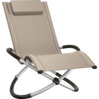 SONNENLIEGE Paulina, 150 x 73 x 93 cm, beige - Beige, Metall (73/93/150cm) - tectake