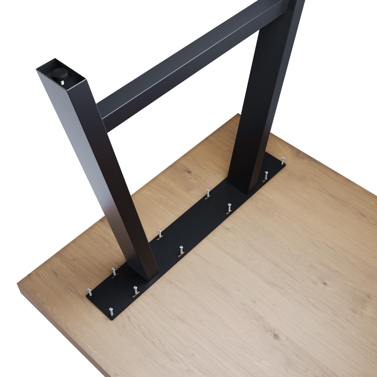 TISCHBEINE Thusia Lite A 2er-Set Schwarz 72cm - Schwarz, Metall (72/72/8cm) - Metalo Pro