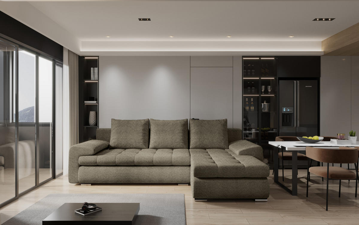 ECKSOFA TOMI Abriamo Braun Rechts - Braun, Holz (237/150cm) - Kaiser Möbel