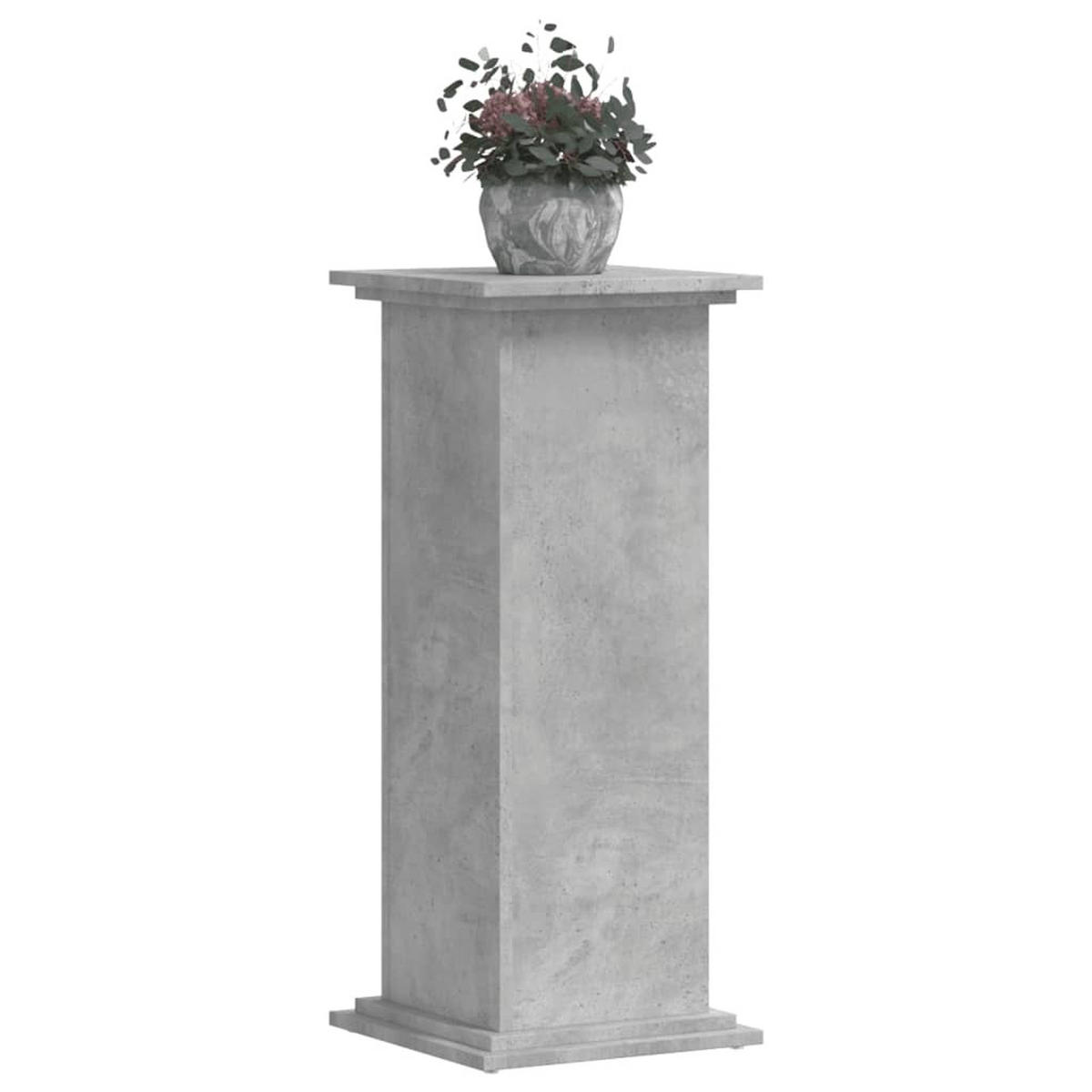 PFLANZENSTÄNDER Betongrau 33/33/80 Cm Holzwerkstoff - Grau, Holzwerkstoff (33/80/33cm) - vidaXL