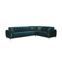 ECKSCHLAFSOFA Patna Grün - Langer Schenkel Links - Grün, Holzwerkstoff/Kunststoff (315/245cm)