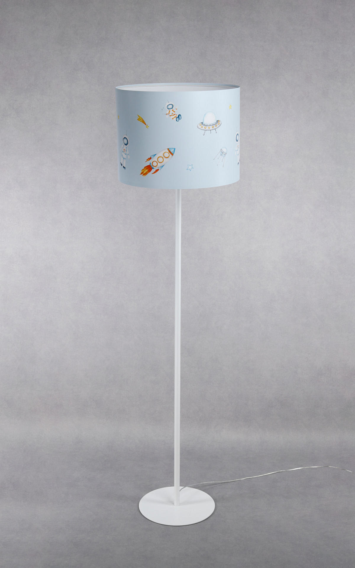 STEHLAMPE Bunt 40/30 cm - Multicolor/Weiß, Kunststoff (30/3.8/30cm) - ONZENO