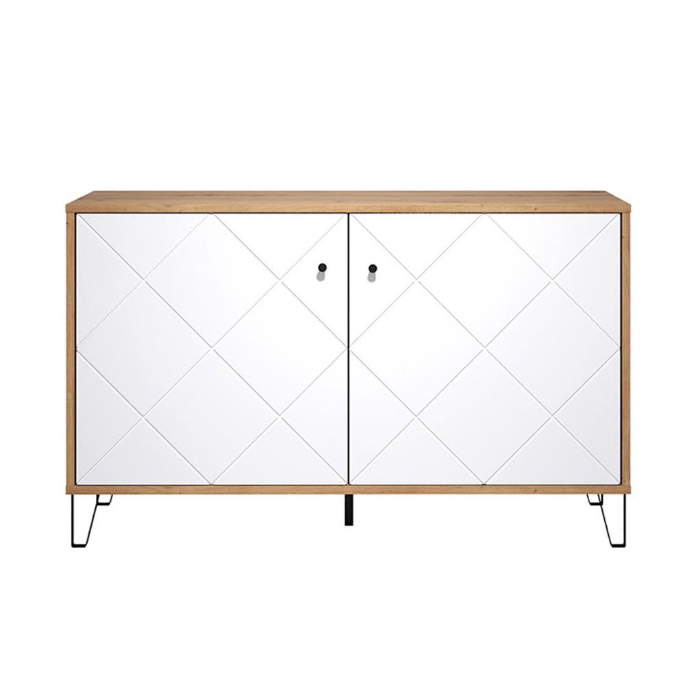 SIDEBOARD Touch Weiß - Weiß, Holzwerkstoff (123/76/40cm) - Trendteam