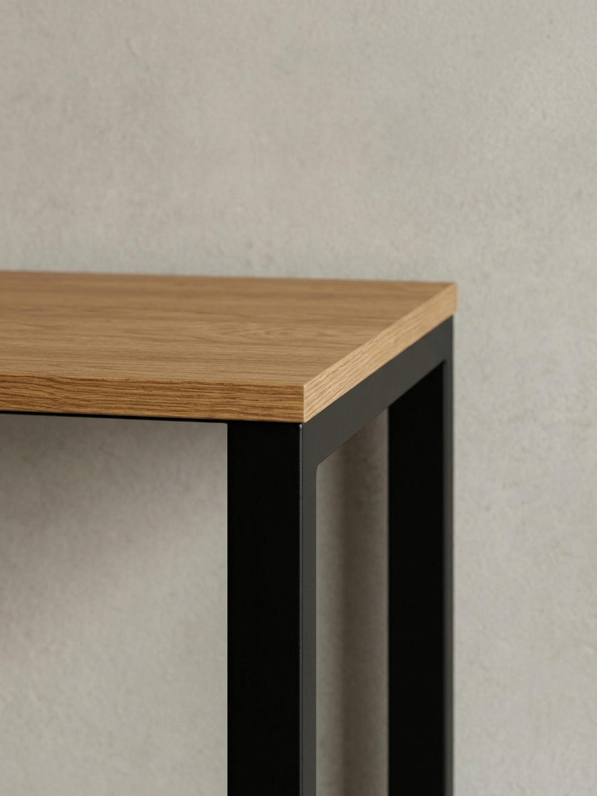 SCHREIBTISCH – Eiche, 120x60x76 cm, Metallbeine, robust & vielseitig - Schwarz/Braun, Holz/Metall (60/120/76cm) - KADIMA DESIGN