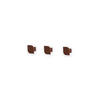 HAKEN Cielo 3er-Set - Walnussfarben, Holz (5/5/3.4cm) - Woodendot