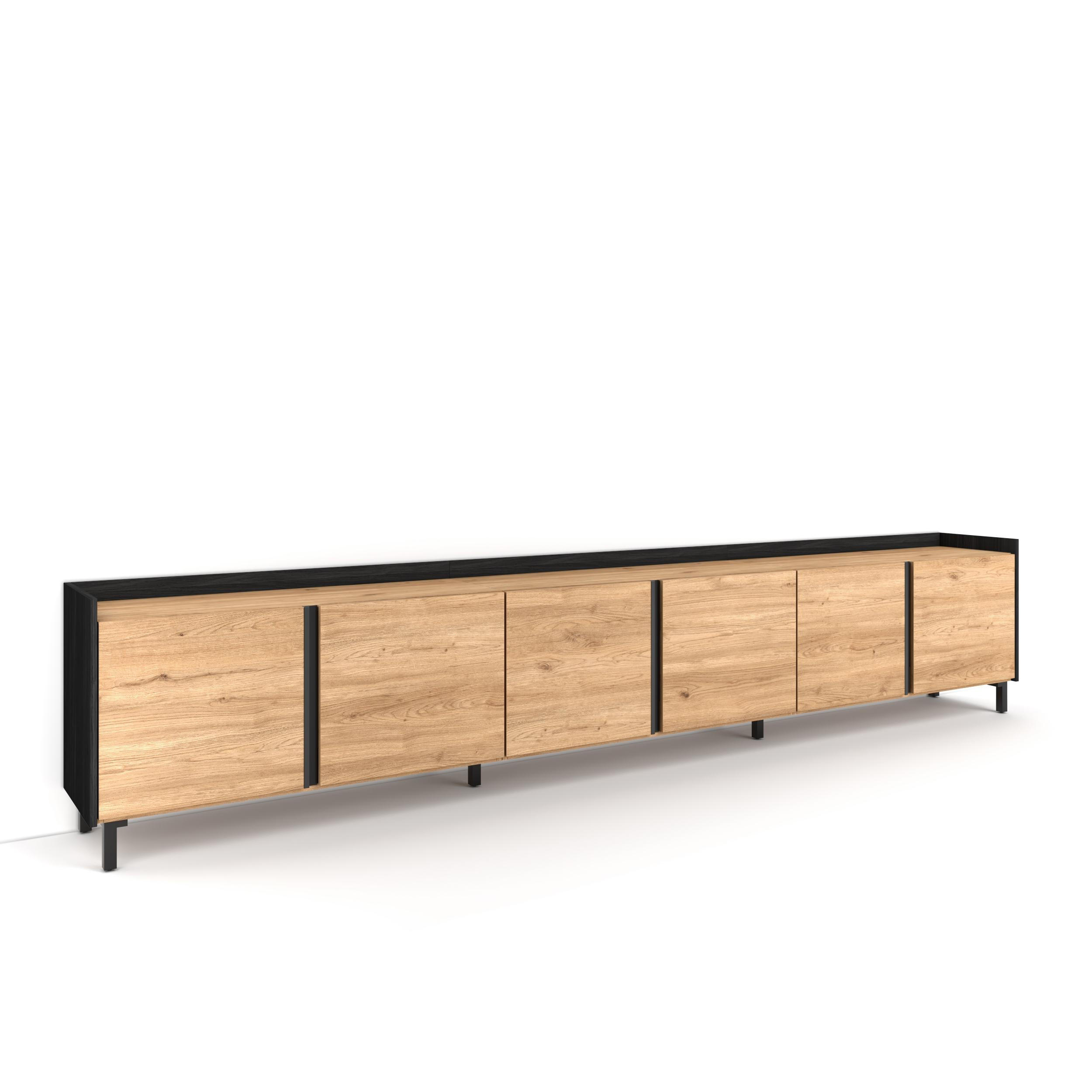 Skraut Home Lowboard, Eiche 309x61x35 cm