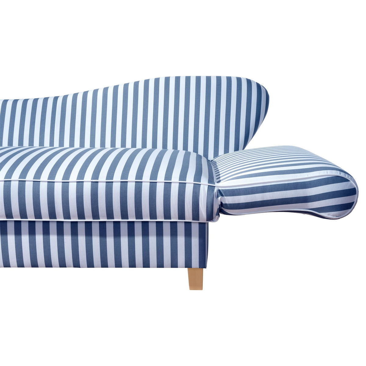 RECAMIERE Armlehne rechts Katia Flachgewebe blau - Blau, Kunststoff (190/88/82cm) - 58aufmkessel