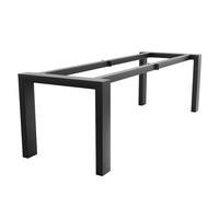 TISCHBEINE Etamin Extreme Schwarz Metall 240/80/72 cm - Schwarz, Metall (80/72/240cm) - Metalo Pro