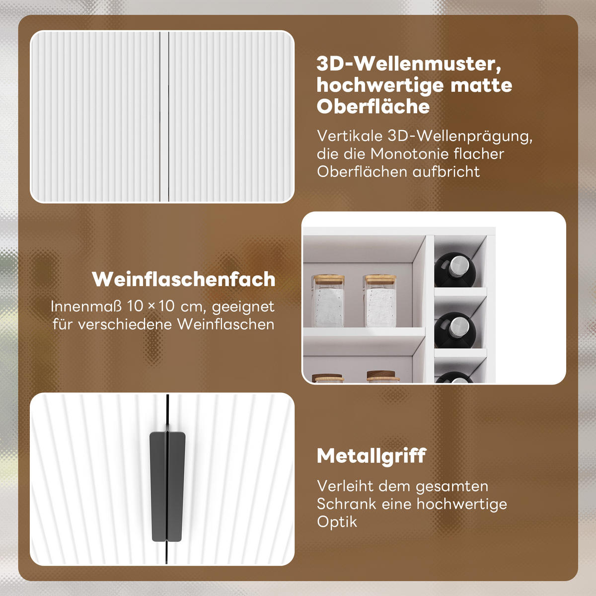 KÜCHENSCHRANK weiß aus MDF mit App-LED und integriertem Strommodul 105 × 40 × 180 cm - Weiß, Holzwerkstoff (105/180/40cm) - Luhomfu