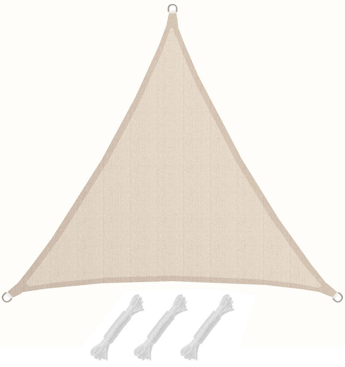 SONNENSEGEL Luftdurchlässig 300 cm Beige - Beige, Kunststoff (300/300cm) - Amanka