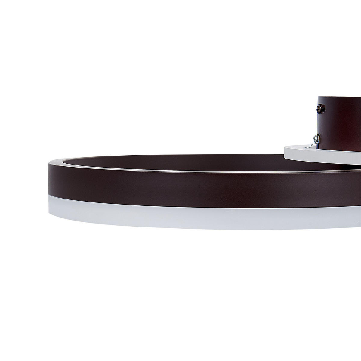 DECKENLEUCHTE Glyde 30/38/9 cm - Braun, Metall (30/38/9cm) - Beliani