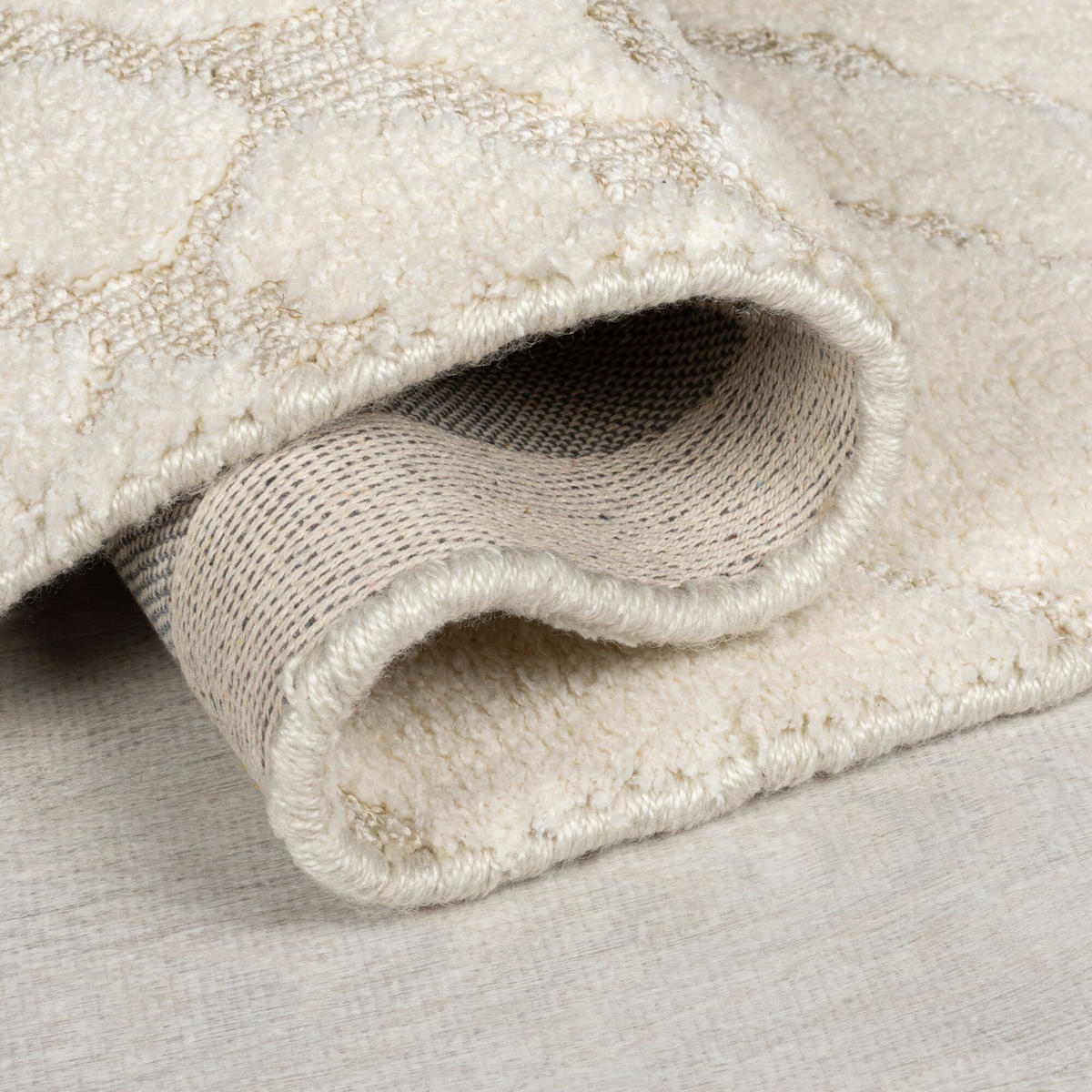 TEPPICH ARLEN, abstrakt, Creme, 160 x 230 cm - Beige, Textil (230/160cm) - KADIMA DESIGN