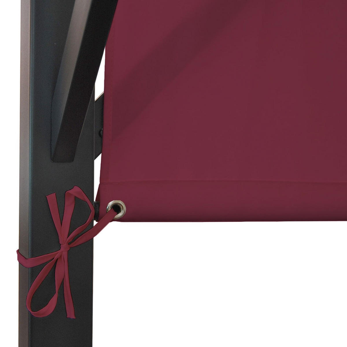 PERGOLA Baia 212x300x400cm Bordeaux-Rot - Rot, Metall (300/212/400cm) - BERLINLODGE
