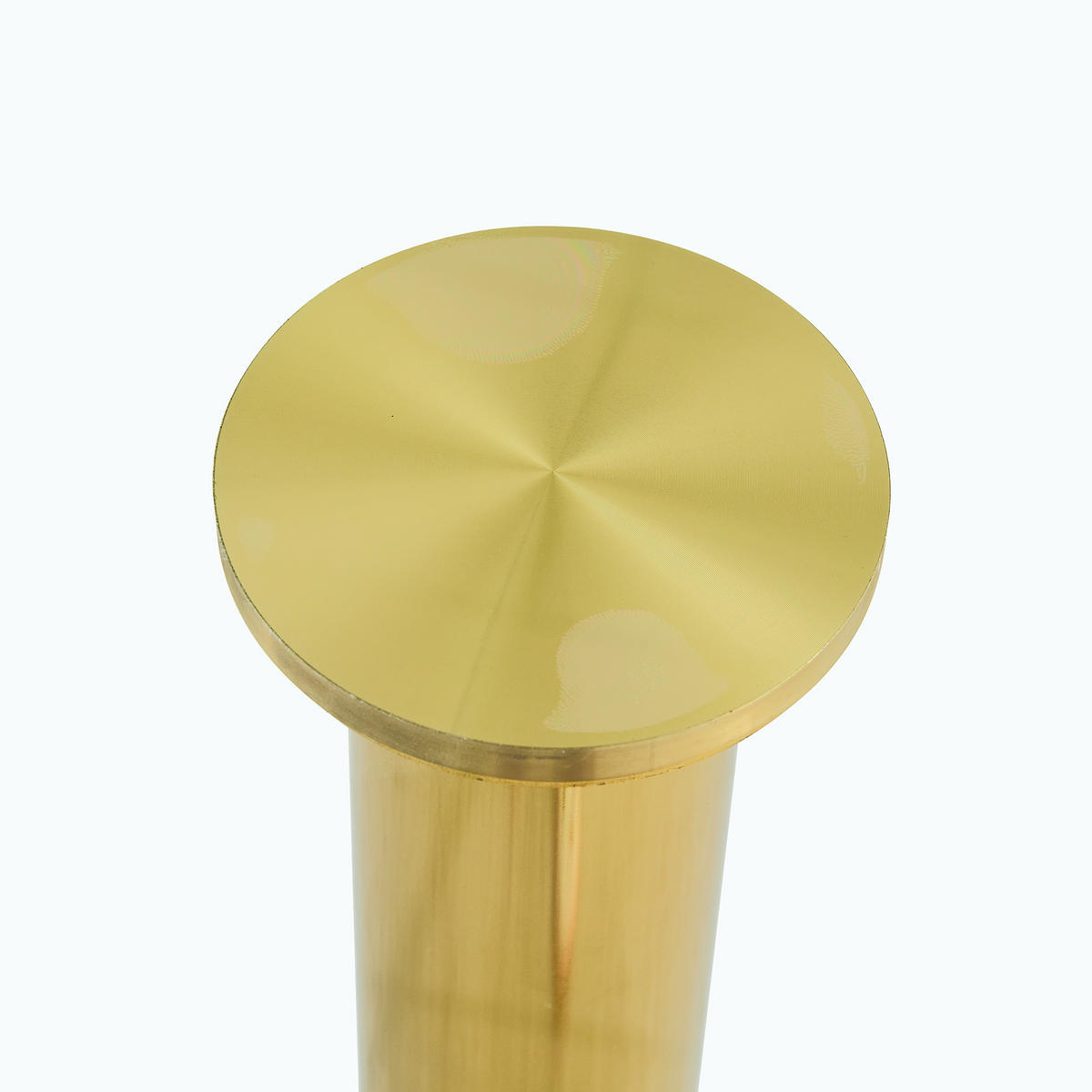 BARTISCH Rund 89 cm mit Glasplatte DE-40046 Gold - Goldfarben, Metall (89/89/92cm) - ComfortXL