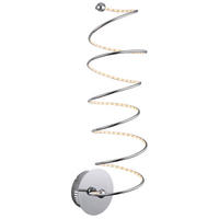 LED WANDLEUCHTE REBEL Spiral Design Silber - Silberfarben, Metall (18/25/60cm) - Globo Lighting
