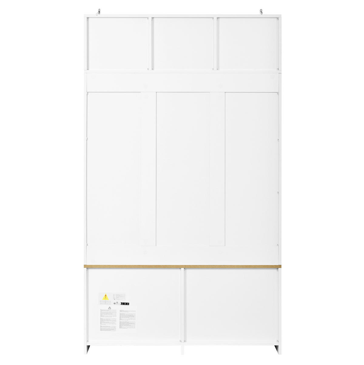 GARDEROBENSET mit Sitzbank 105 x 40 x 180 cm Holzoptik Weiß - Weiß, Holzwerkstoff (40/180/105cm) - Beauniv